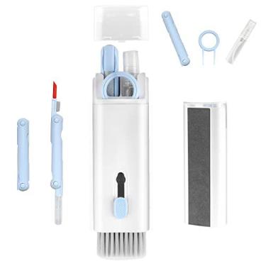 Imagem de Enfudid Kit de limpeza de eletrônicos 7 em 1 – Kit de teclado, ferramenta de limpeza multifuncional portátil para monitor de PC/fone de ouvido/celular/laptop/computador/fones de ouvido