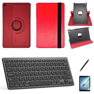Imagem de Kit Capa/Teclado/Can/Pel Galaxy Tab A T290/T295 8" Verm