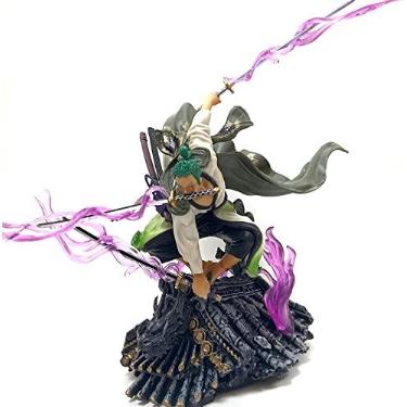 Imagem de ABROBROKI Zoro Figure One Piece Anime Action Figure Roronoa Zoro - Three Thousand World Model PVC Statue Cosplay Daily Life Boxed Children Best Gift (8 inch)