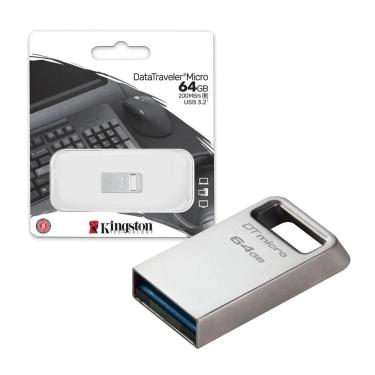 Imagem de Pen Drive 64gb Usb 3.2 DataTraveler Micro DTMC3G2/64GB Kingston