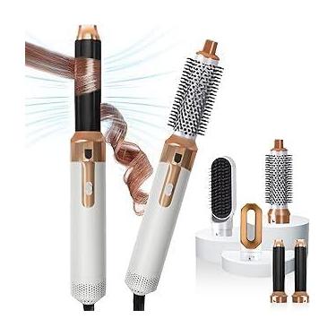 Imagem de Modelador de Cabelo Escova Alisadora 5 em 1, Secadora, Modeladora, Alisadora, Volumizadora e Onduladora – Cabelos Lisos ou Ondulados – Alta Performance e Íons 220v