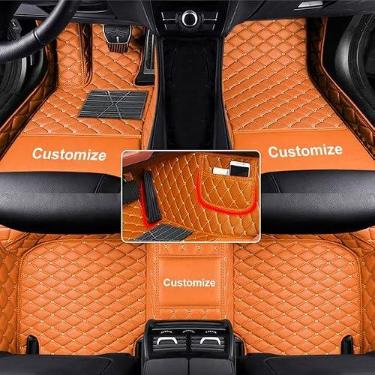 Imagem de Tapetes de carro personalizados compatíveis com Peugeot, forro automotivo de couro à prova d'água, cobertura total, proteção para todos os climas, tapete antiderrapante, modelos de carros