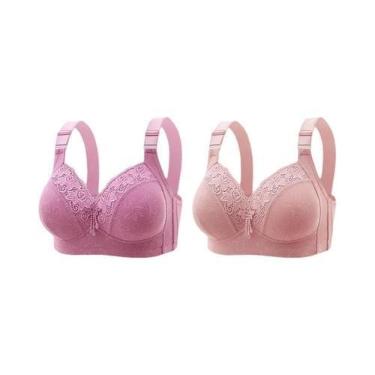 Imagem de Bralette de Renda Plus Size - Decote V Profundo - Lingerie Sexy, 40, 2
