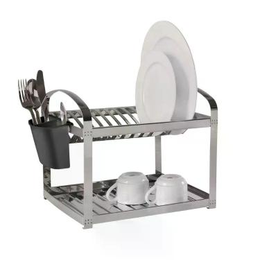 Imagem de Escorredor Inox 12 Pratos C/ Escorredor Talheres - Brinox