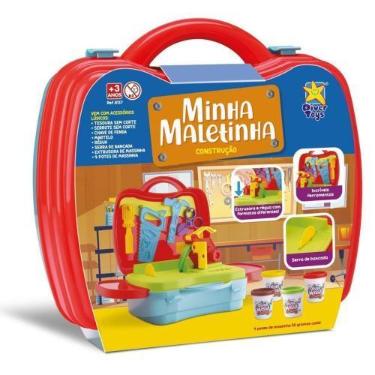 Imagem de Minha Maletinha Infantil Construção com Ferramenta Profissao Massinha 