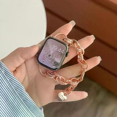 Imagem de Pulseira De Luxo Feminina Para Apple Watch Ultra 46mm 9 8 7 42mm 45mm 
