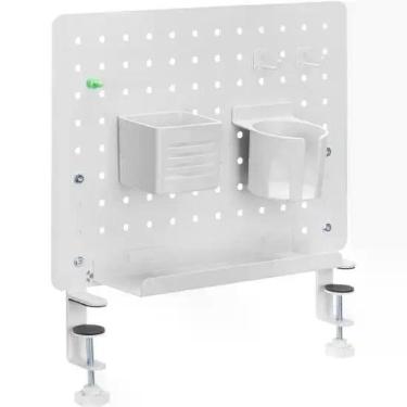 Imagem de Pegboard Office Painel Organizador Fortrek Grid Space 42x48 Branco