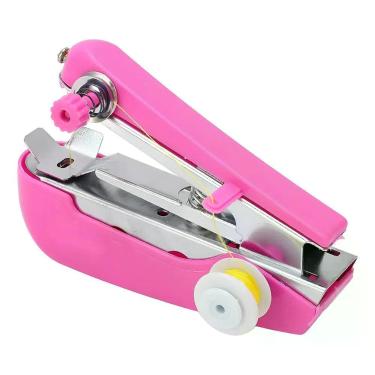 Imagem de Mini Máquina Costura De Bolso Portátil Reparo Ferramenta - Reparos Rápidos E Práticos rosa