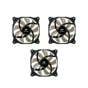 Imagem de Kit c/ 3 Coolers para Gabinete 120X120 18LED RGB STORM C3Tech - F9-L15