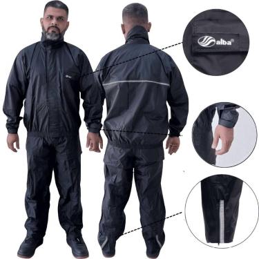 Imagem de Capa de Chuva Alba Nylon Motoqueiro Motoboy Modelo Unissex, EG