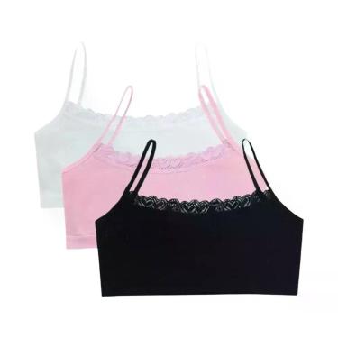 Imagem de Sutiãs De Treinamento Em Renda Para Adolescentes, Tops De Algodão Em C