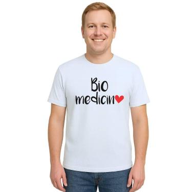 Imagem de Camiseta Biomedicina Coração Universitária Personalizada - Use P4, Bra