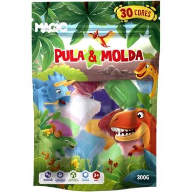 Imagem de Massa para Modelar Criativa Dino 300G com 30 Cores (7899550900006) - M