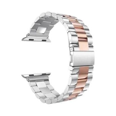 Imagem de Pulseira De Metal Em Aço Inoxidável Para Apple Watch 46mm 42mm 44mm 40