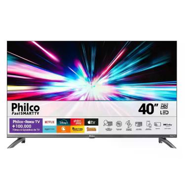Imagem de Smart tv philco 40 polegadas roku ptv40m9gr2cgb, 40"