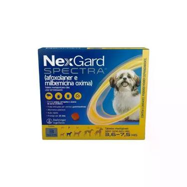Imagem de Nexgard Spectra P Antipulgas Cães 3,6Kg a 7,5Kg 3 Comprimido - Boehrin