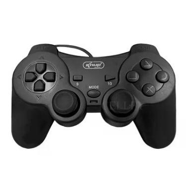 Imagem de Controle Joystick Gamer Knup, Analógico, PC e Computador, Com Fio, USB
