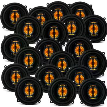 Imagem de COMP Kit 10 Pares Alto Falante Leson JBA Flex 4 Polegadas 4R Preto 55 