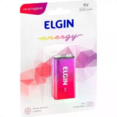 Imagem de Pilha Elgin Recarregavel Bateria 9V. Cartela Com 1 Peca - 82215
