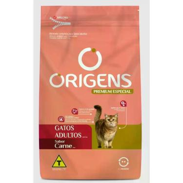 Imagem de Ração Origens Gatos Adultos Sabor Carne 10,1kg Adimax