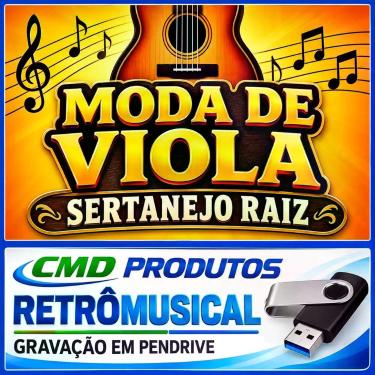 Imagem de Pen drive 8gb com Músicas = Moda de Viola e Sertanejo Raiz (mp3) - Cmd