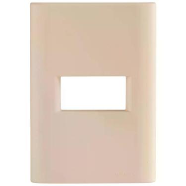 Imagem de Placa 1 Posto Horizontal Tramontina Giz Com Suporte Nude Soft Touch - 