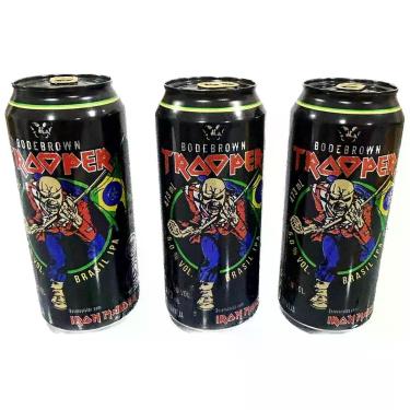 Imagem de Kit 3 Cerveja Trooper Ipa Iron Maiden Bodebrown lata 473ml