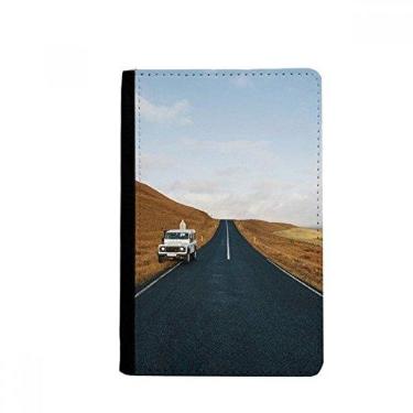 Imagem de Bolsa para cartão com capa de carteira Notecase Burse para carro de outono