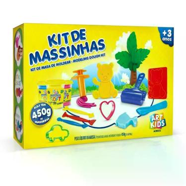 Imagem de Massa para Modelar Criativa ART KIDS 5 450G C/15 Acessorio