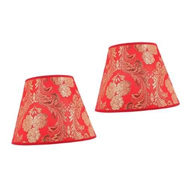 Imagem de OSALADI 2 Unidades Abajur Tampa Da Lâmpada De Mesa Floral Capas De Luminárias Tampa Da Lâmpada De Flores Sombra De Lâmpada De Flor De Substituição Lâmpada De Parede Escritório Tecido Volta