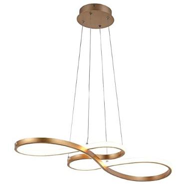 Imagem de Lustre Pendente Led 40W Ouro 3 em 1 Nitrolux Bivolt LP016A