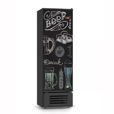 Imagem de Visa Cooler Expositor Cervejeira 400 Lts Porta Solida VCC400S Preta Ad