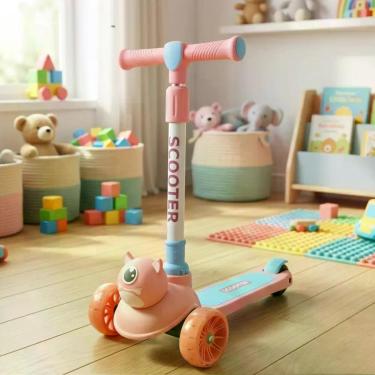 Imagem de Patinete Infantil 3 Rodas com Luz LED Scooter para Crianças - LUTHER