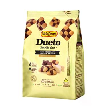 Imagem de Biscoito Dueto Vale D'Ouro Chocolate Preto e Branco 200g