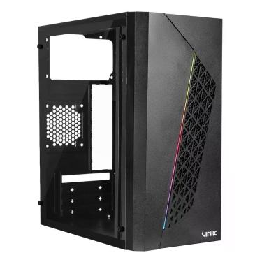Imagem de Gabinete Gamer Beam GGBACBK Mid Tower Micro ATX Mini ITX Acrílico com Iluminação RGB Preto