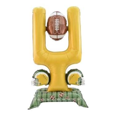 Imagem de CarpNettore Decoração de festa de futebol: Balão inflável em formato de trave de gol, lembrancinha para time de rugby, adereço para jogos em casa, festivais e