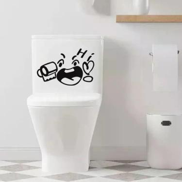 Imagem de Adesivo Vinil Deativo Tampa De Vaso Sanitário Preto
