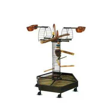 Imagem de Parque Morapet Play Toy Playground Para Papagaios Calopsitas Cor:Ouro 