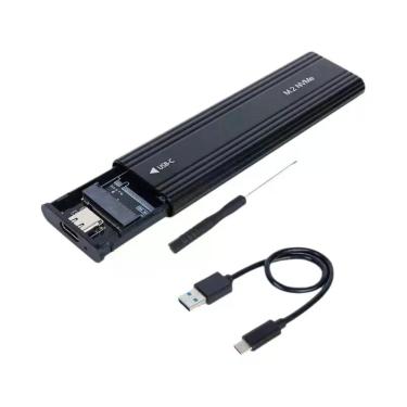 Imagem de Gabinete Externo Para SSD M.2 NVMe SATA De Protocolo Duplo USB Tipo C 
