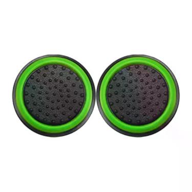 Imagem de 1 Par de Grips p/ controle Anti Derrapante Silicone Botão Analógico do