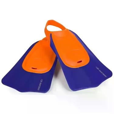 Imagem de Nadadeira de Natação Pé de Pato Mormaii Storm Azul e Laranja, Azul, La