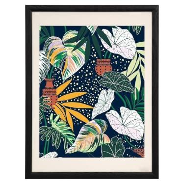 Imagem de Zibrelte Porta-retrato de madeira de carvalho preto 45,7 x 61 cm - Fosco para fotos, pôsteres ou impressões de 40,6 x 50,8 cm, moldura de pôster de parede grande para galeria