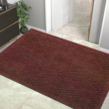 Imagem de Capacho HIYARD 152 x 91 cm Vermelho Absorvente e Antiderrapante