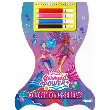 Imagem de Livro - Barbie - Colorindo as Sereias