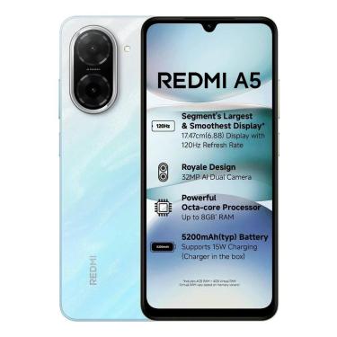 Imagem de Smartphone Xiaomi Redmi A5 64GB 3GB RAM GSM Dual Sim Blue - Azul