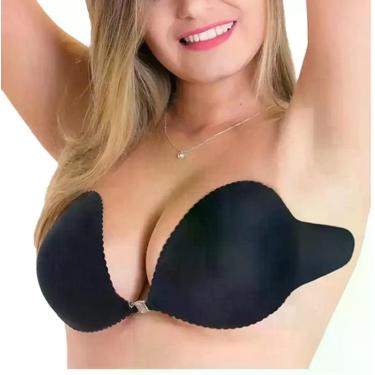 Imagem de Sutiã Adesivo Plus Size Invision Lov 236, Preto, 50
