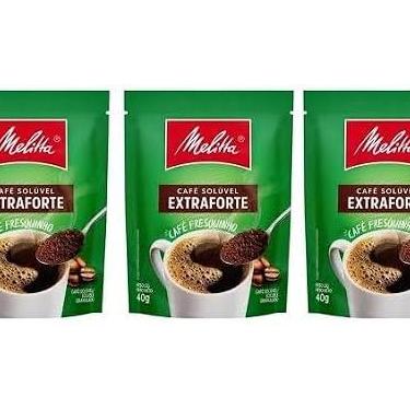 Imagem de Café Solúvel Melitta Extraforte, 40g, Kit com 3 Sachês