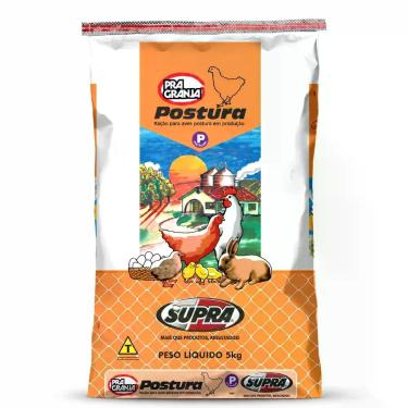 Imagem de SUPRA PRA GRANJA POSTURA 5KG  Ração Completa para Galinhas Poedeiras c