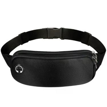 Imagem de Pochete Esportiva Impermeável Multicamadas para Corrida - oem, Preto