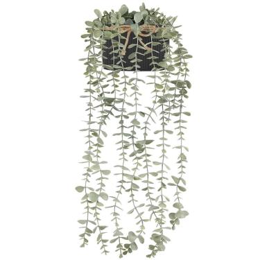 Imagem de Plantas suspensas artificiais Mkono Eucalyptus em vaso galvanizado